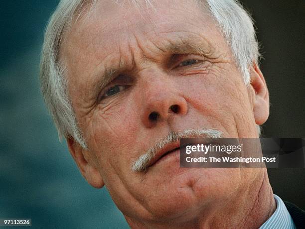 Ted Turner is CNN founder and currently Vice Chairman of newly merged AOL-Time Warner. Original Filename: turner1.jpg