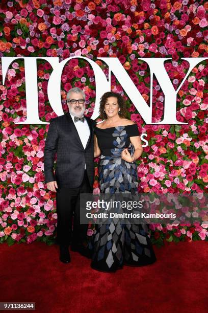 Bruce Barish and Sarah Barish of Ernest Winzer Cleaners attend the 72nd Annual Tony Awards at Radio City Music Hall on June 10, 2018 in New York City.