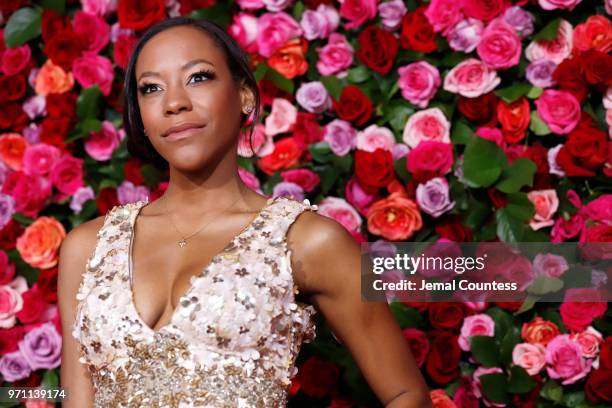 Nikki M. James attends the 72nd Annual Tony Awards at Radio City Music Hall on June 10, 2018 in New York City.