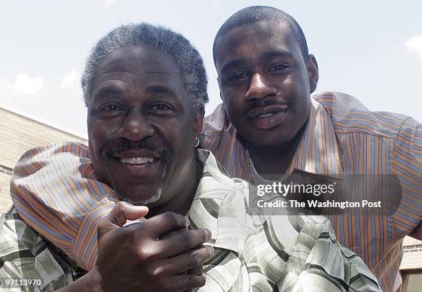 -Photos for a Father's Day stor about a father and son who both teach in Prince George's County schools. PICTURED, Robert Allen teaches at Magnolia...