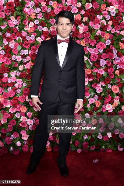 Telly Leung attends the 72nd Annual Tony Awards on June 10, 2018 in New York City.