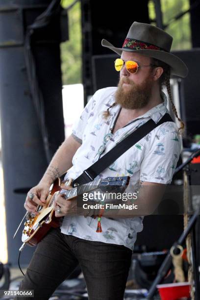 John Osborne of Brothers Osborne performs on What Stage during day 4 of the 2018 Bonnaroo Arts And Music Festival on June 10, 2018 in Manchester,...