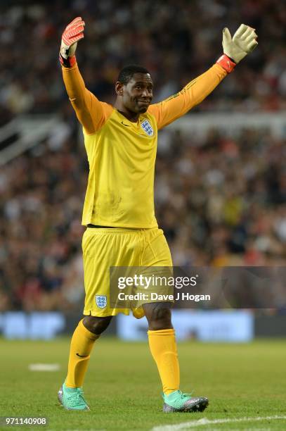 David Harewood during Soccer Aid for Unicef 2018 at Old Trafford on June 10, 2018 in Manchester, England.