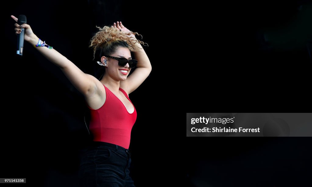 Raye 2018 Raye performs on day two of Parklife Festival at Heaton Park on June ...