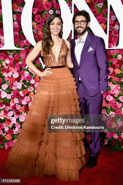 Sara Bareilles and Josh Groban attend the 72nd Annual Tony Awards at Radio City Music Hall on June 10, 2018 in New York City.