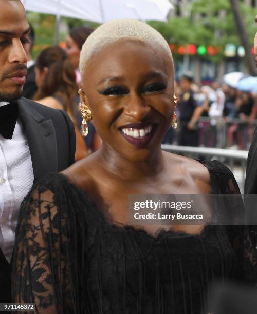 Cynthia Erivo attends the 72nd Annual Tony Awards at Radio City Music Hall on June 10, 2018 in New York City.