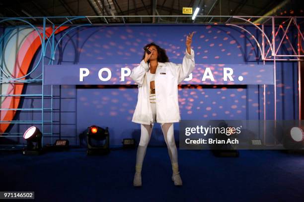Aluna Francis performs onstage during day 2 of POPSUGAR Play/Ground on June 10, 2018 in New York City.