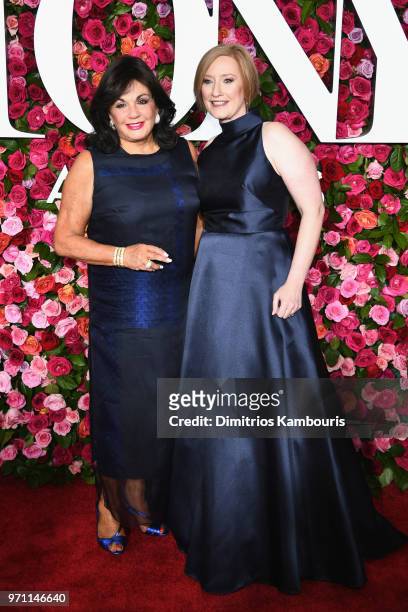President, The Broadway League Charlotte St. Martin and President & CEO, the American Theatre Wing Heather Hitchens attend the 72nd Annual Tony...