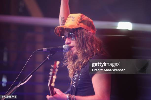 Jaren Johnston of The Cadillac Three performs onstage in the HGTV Lodge at CMA Music Fest on June 10, 2018 in Nashville, Tennessee.