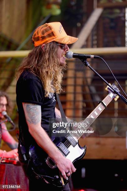 Jaren Johnston of The Cadillac Three performs onstage in the HGTV Lodge at CMA Music Fest on June 10, 2018 in Nashville, Tennessee.