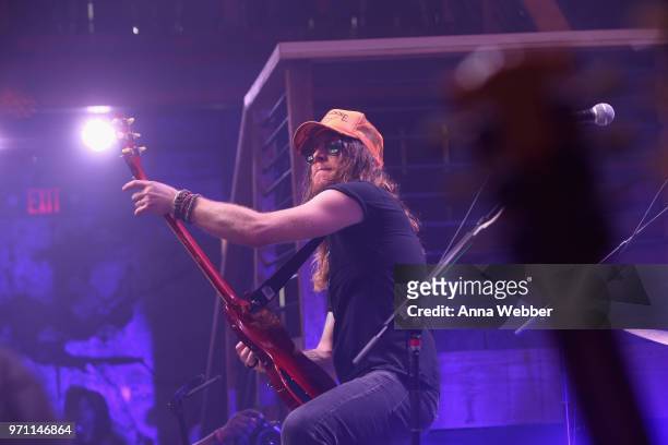 Jaren Johnston of The Cadillac Three performs onstage in the HGTV Lodge at CMA Music Fest on June 10, 2018 in Nashville, Tennessee.