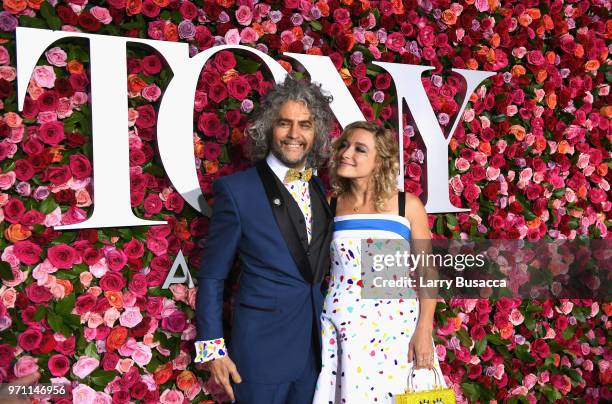 Wayne Coyne and Katy Weaver attend the 72nd Annual Tony Awards at Radio City Music Hall on June 10, 2018 in New York City.