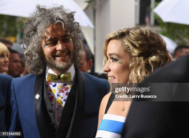 Wayne Coyne and Katy Weaver attend the 72nd Annual Tony Awards at Radio City Music Hall on June 10, 2018 in New York City.