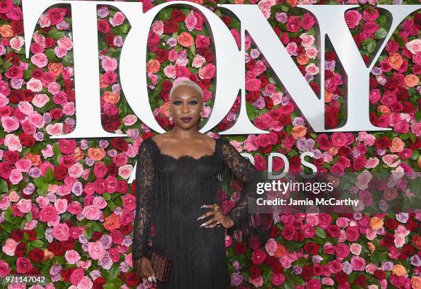 Cynthia Erivo attends the 72nd Annual Tony Awards at Radio City Music Hall on June 10, 2018 in New York City.