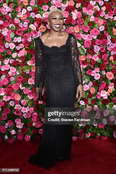 Cynthia Erivo attends the 72nd Annual Tony Awards at Radio City Music Hall on June 10, 2018 in New York City.