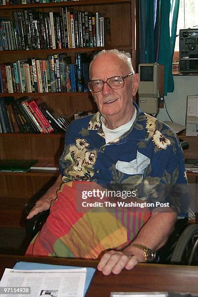 Clarke Colombo, Sri Lanka, Date: Jan 25,2000.Photg: Pam Constable Sir Arthur C. Clarke, 82-year-old science fiction writer who created '2001: A space...