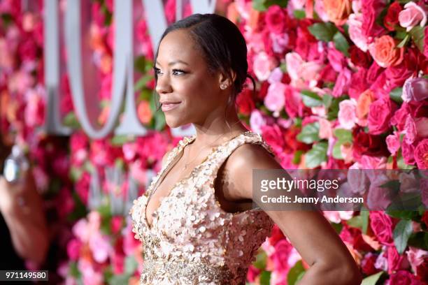 Nikki M. James attends the 72nd Annual Tony Awards at Radio City Music Hall on June 10, 2018 in New York City.