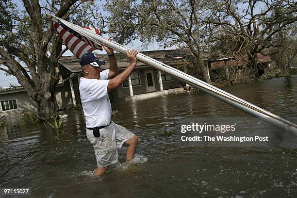 Credit: Michel duCille/TWP: Choupique, LA Southern areas closer to the Gulf that was affected by hurricane Rita received the brunt of Hurricane...