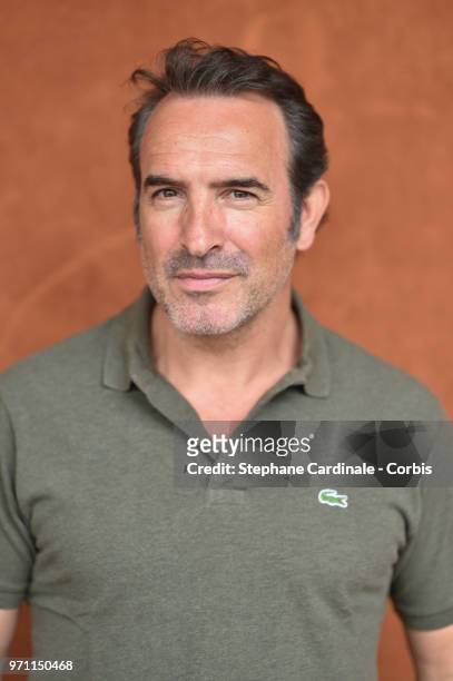 Actor Jean Dujardin attends the Men Final of the 2018 French Open - Day Fifteen at Roland Garros on June 10, 2018 in Paris, France.