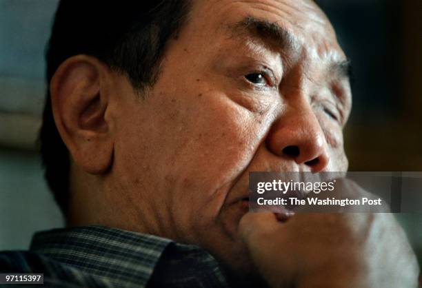Former Indonesian President Abdurrahman Wahid in his Baltimore hotel room just hours before he was due to fly back to Indonesia. Original Filename:...