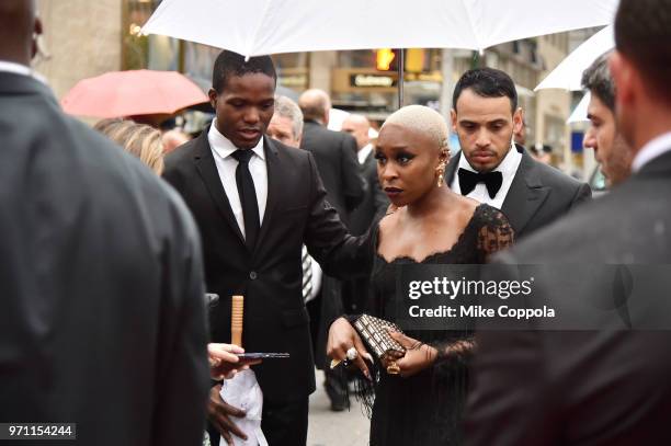 Cynthia Erivo attends the 72nd Annual Tony Awards at Radio City Music Hall on June 10, 2018 in New York City.