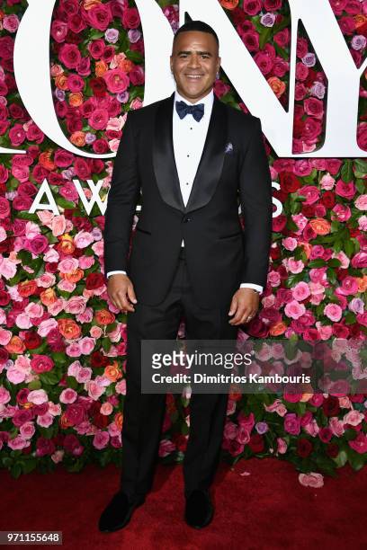 Christopher Jackson attends the 72nd Annual Tony Awards at Radio City Music Hall on June 10, 2018 in New York City.