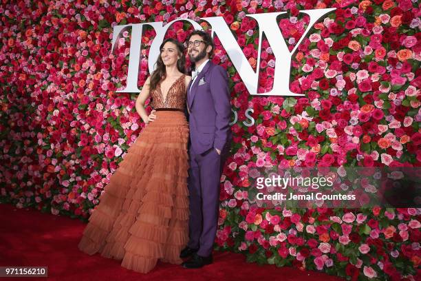 Sara Bareilles and Josh Groban attend the 72nd Annual Tony Awards at Radio City Music Hall on June 10, 2018 in New York City.