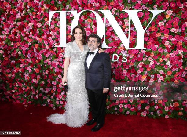 Tina Fey and Jeff Richmond attend the 72nd Annual Tony Awards at Radio City Music Hall on June 10, 2018 in New York City.