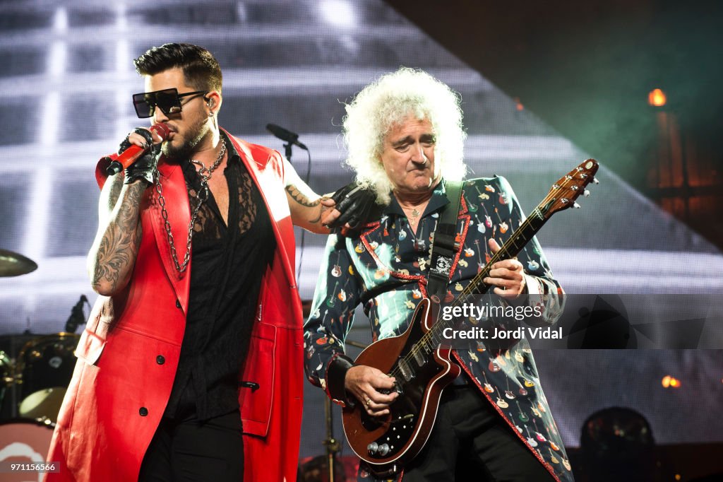 Queen + Adam Lambert Perform in Concert in Barcelona