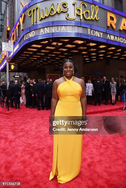 Uzo Aduba attends the 72nd Annual Tony Awards at Radio City Music Hall on June 10, 2018 in New York City.