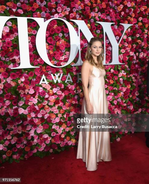 Melissa Benoist attends the 72nd Annual Tony Awards at Radio City Music Hall on June 10, 2018 in New York City.