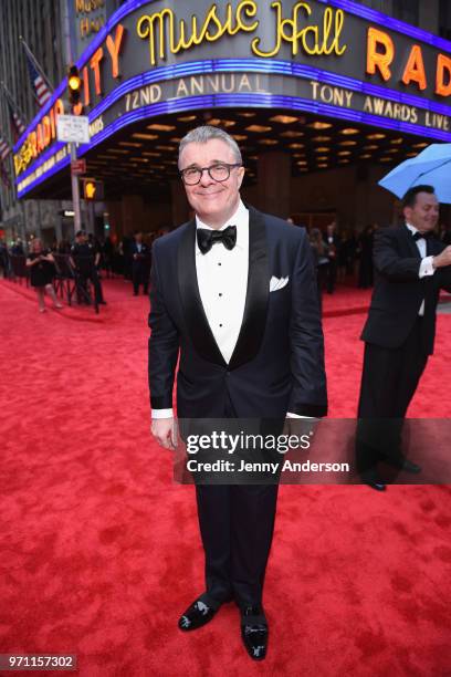 Nathan Lane attends the 72nd Annual Tony Awards at Radio City Music Hall on June 10, 2018 in New York City.