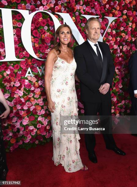 Kathleen Rosemary Treado and Jeff Daniels attend the 72nd Annual Tony Awards at Radio City Music Hall on June 10, 2018 in New York City.