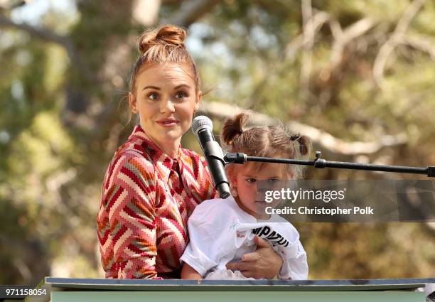 Holland Roden speaks onstage at Children Mending Hearts' 10th Annual Empathy Rocks on June 10, 2018 in Los Angeles, California.