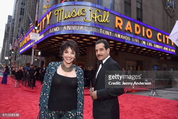 Brooke Adams and Tony Shalhoub attend the 72nd Annual Tony Awards at Radio City Music Hall on June 10, 2018 in New York City.