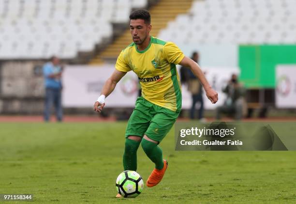 Mafra defender Guilherme Ferreira from Portugal in action during the Campeonato de Portugal Final match between CD Mafra and SC Farense at Estadio...