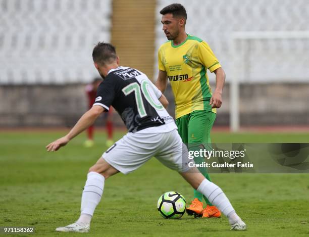 Mafra defender Guilherme Ferreira from Portugal in action during the Campeonato de Portugal Final match between CD Mafra and SC Farense at Estadio...