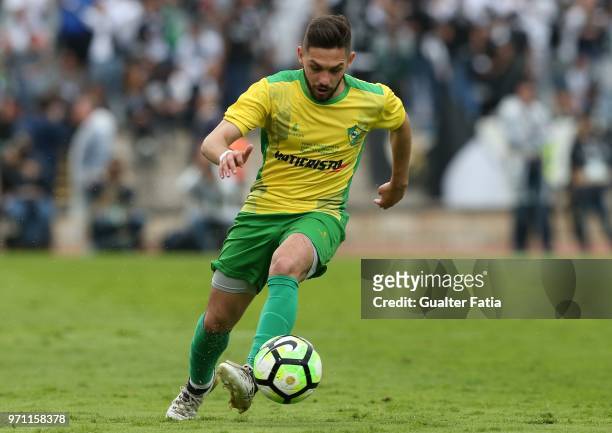 Mafra forward Leandro Borges from Portugal in action during the Campeonato de Portugal Final match between CD Mafra and SC Farense at Estadio...