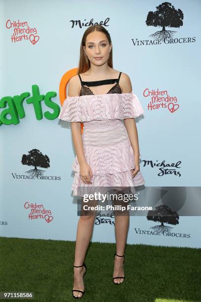 Maddie Ziegler attends the Children Mending Hearts' 10th Annual Empathy Rocks Fundraiser at Private Residence on June 10, 2018 in Bel Air, California.