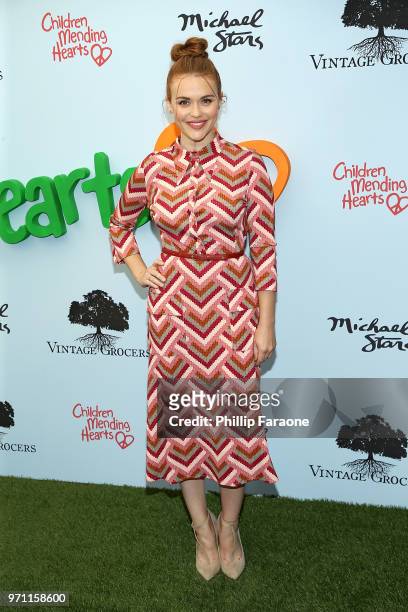 Holland Roden attends the Children Mending Hearts' 10th Annual Empathy Rocks Fundraiser at Private Residence on June 10, 2018 in Bel Air, California.