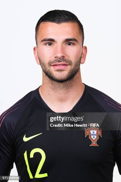 Anthony Lopes of Portugal poses for a portrait during the official FIFA World Cup 2018 portrait session on June 10, 2018 in Moscow, Russia.