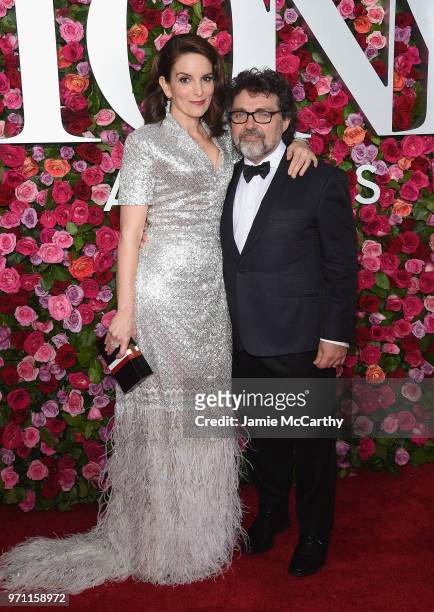Tina Fey and Jeff Richmond attend the 72nd Annual Tony Awards at Radio City Music Hall on June 10, 2018 in New York City.