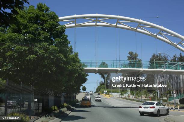 cole-harmonie-brücke in langley, kanada - langley british columbia stock-fotos und bilder