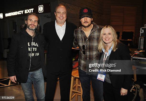 John Peets EC's Mananger Mike Dungan President/CEO Capitol Records Nashville, Singer/Songwriter Eric Church and Cindy Mabe VP, Marketing Capitol...