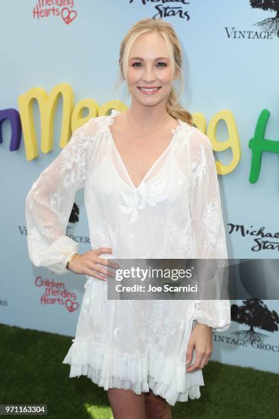 Candice King attends the Children Mending Hearts' 10th Annual Empathy Rocks Fundraiser at Private Residence on June 10, 2018 in Bel Air, California.