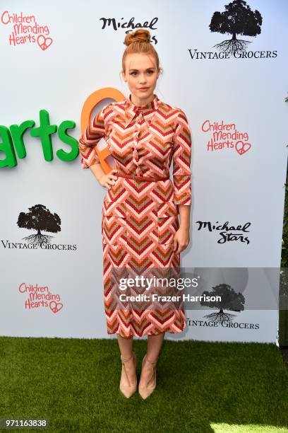 Holland Roden attends the 10th Annual Empathy Rocks Fundraiser at Private Residence on June 10, 2018 in Bel Air, California.