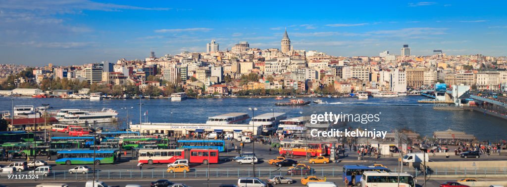 Cityscape view across Istanbul, Turkey