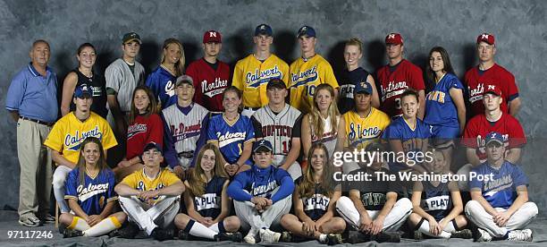 SM_Allex1 Kevin Clark/The Washington Post Date: 5.21.2003 Neg #: 142201 Leonardtown, MD 2003 All-Extra baseball and softball teams: Back row, from...