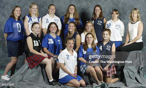 SM_Allex1 Kevin Clark/The Washington Post Date: 5.21.2003 Neg #: 142201 Leonardtown, MD 2003 All-Extra girls' lacrosse team. Back, from left:...