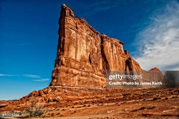 the tower of babel in arches national park. - tower of babel stock pictures, royalty-free photos & images